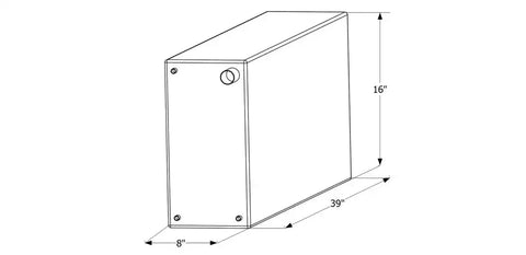 ICON 12724 FRESH WATER TANK  WT2460  39X16X8