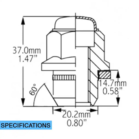 OE LUG-TOY-M12 1.5 BLK