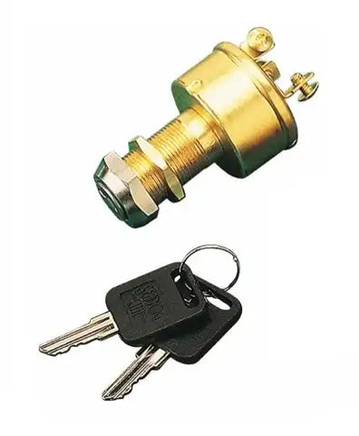 SEA DOG 420350-1 BRASS 3-POSITION KEY SWITCH