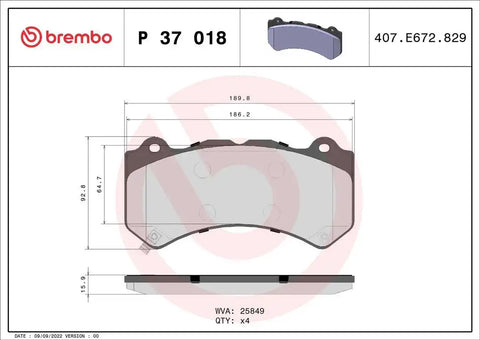 DISC BRAKE PAD SET