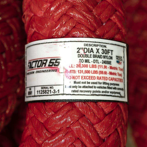 Factor 55 00561 Shackle Rope 131500 Pound Maximum Breaking Strength For Use on Full