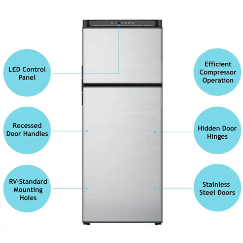 10 CU FT 12V DC COMP REFER LHD BLK