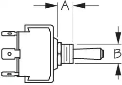 SEA DOG 420121-1 TOGGLE SWITCH LIT TIP SP) ON/