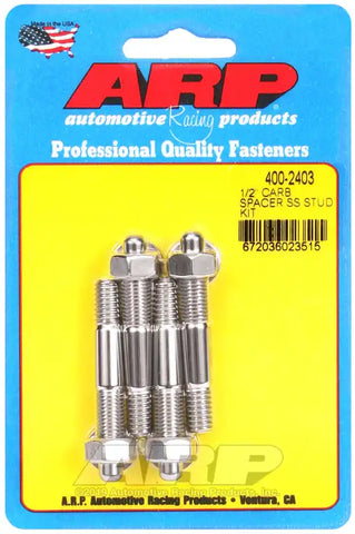 ARP Auto Racing 400-2403 Carburetor Stud Kit For Use With 1/2 Inch Spacer 5/16 Inch