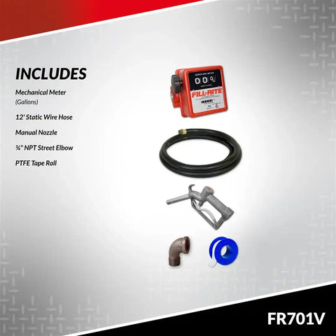 115VAC MAN NOZ 807C METER