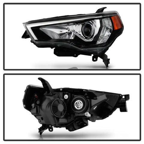 Spyder Automotive 9049545 Headlight Assembly OE Beam Clear Lens With Amber Reflecto