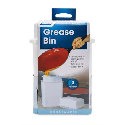 Camco 42281 Used Cooking Grease Container With Disposable Foil Lined Bag Without Li