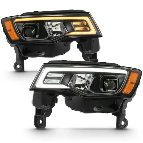 ANZO USA 111418 Headlight Assembly Halogen Bulb Projector Beam With Switchback Dayt