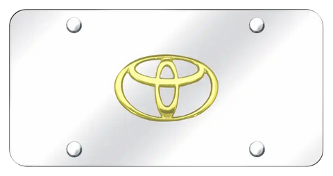 TOYOTA LOGO GOLD/CHR PLT