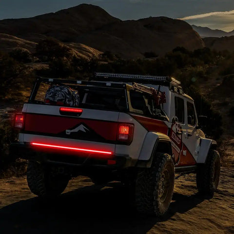 XK Glow XK041023 Tailgate Light - LED 60 Inch Rigid Light Bar Clear Lens White Reverse/ Red Running/ Red Brake