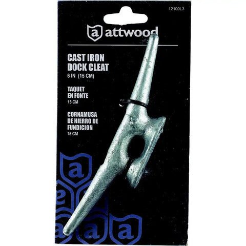 ATTWOOD MARI 12100L3 6' IRON DOCK CLEAT
