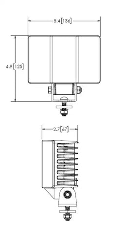 ECCO ELECT EW2530 MEDIUM DUTY LED WORKLAMP 6 LED FL