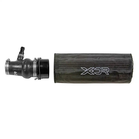 B&M 615906 Cold Air Intake XDR Black Silicone Red Cotton Gauze Filter Pre-Oiled