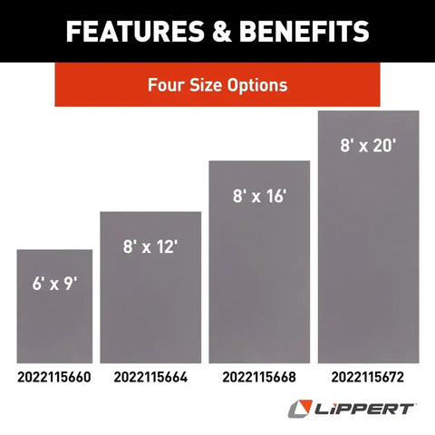 LIPPERT OUTDOOR PATIO RUG - GRAY  8