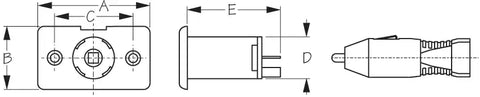 SEA DOG 426113-1 POWER SOCKET/SOCKET & CAP 12V