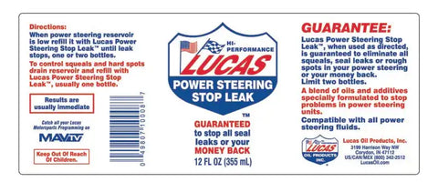 LUCAS OIL 10008 PS STOP LEAK 12 OZ