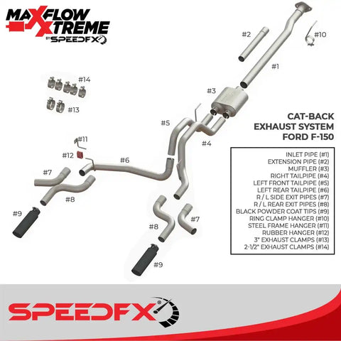 SpeedFx 50301 - Exhaust System Kit