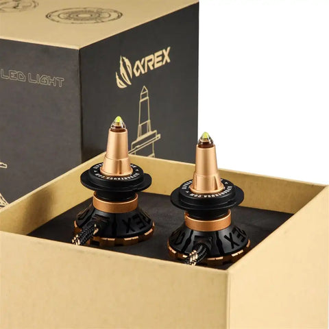 ALPHAREX USA 110004 GOLD AMMO PANORAMIC LED BULB H7 PR