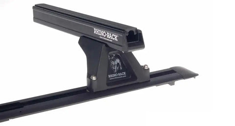 Rhino-Rack JA0815 Heavy Duty RLTF Trackmount Black 2 Bar Roof Rack