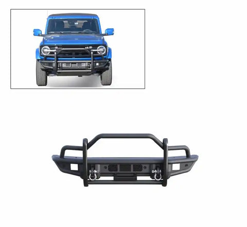 Black Horse Off Road GG-FB22 - Tubular Grille Guard Light Duty 2021-2024 Ford Bronco