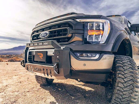 N-Fab T22BB01-TX Bull Bar HVM Textured Black Steel With Light Mounting Tab Without Skid Plate
