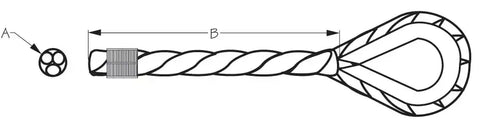 SEA DOG 301110150WH-1 TWISTED NYLON ANCHOR LINE 3/8'