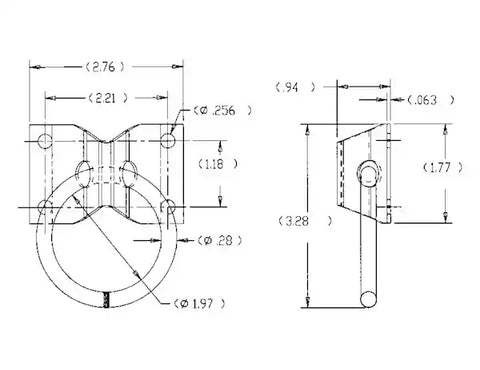 ROPE RING W/INTEGAL BRACK