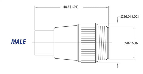 MARETRON TR-NM TERMINATION RESISTOR MINI MALE
