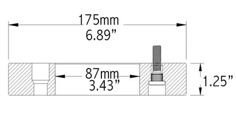 WHEEL ADAPTER  6061 BILLE