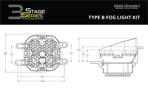 DIODE DYNAMC DD6189 WORKLIGHT SS3 PRO TYPE B KIT WHITE