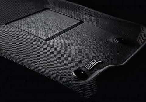 3D MATS/U-AC L1MB07901509 3D KAGU FLOOR MAT 2 ROW SET BLACK