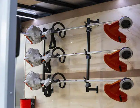 Buyers Products LT12 Grass Trimmer Rack For Enclosed Landscape Trailers Holds Three