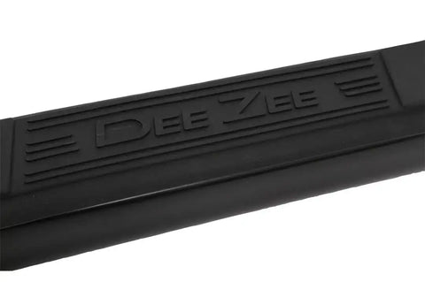 Dee Zee DZ372531 Nerf Bar With Step Pads 3 Inch Round Bent Black Crew Cab