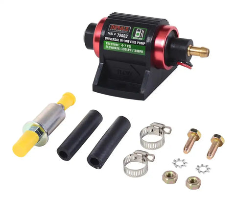 DERALE 72003 HP IN-LINE FUEL PUMP-130LPH
