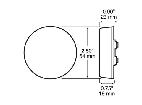 RED LED CLEARANCE LIGHT