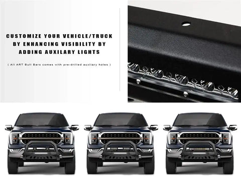 Armordillo USA 8707821 2017-2022 Honda Ridgeline AR-T Bull Bar - Matte Black.