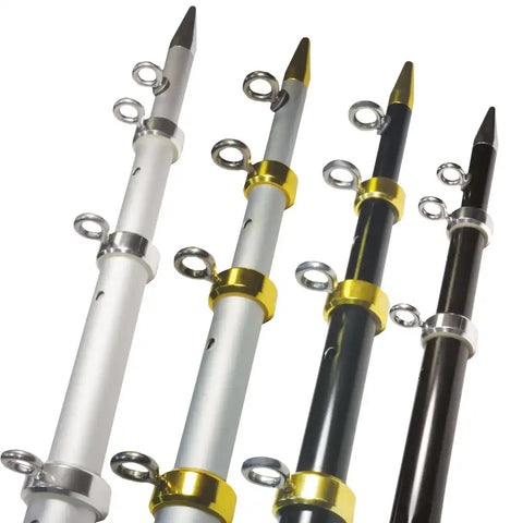 TACO METALS OT-0542BKA15-HD TELE-OUTRIGGER HD 1-1/2 BLACK/SIL