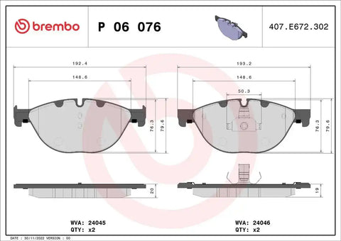 DISC BRAKE PAD SET