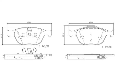 DISC BRAKE PAD SET