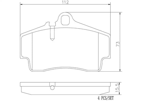 BREMBO P65008N DISC BRAKE PAD SET