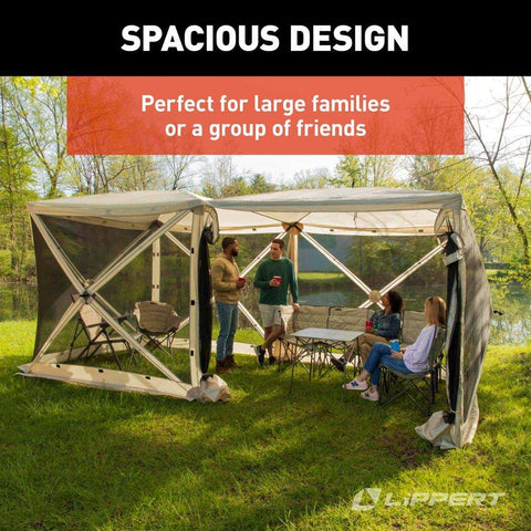 LIPPERT DOUBLE POP UP PICNIC GAZEBO