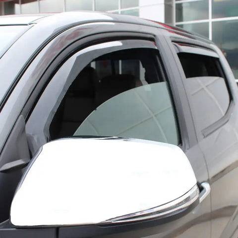 Westin 72-69487 - In-Channel Wind Deflector 4 pc. Smoke For King Cab Crew