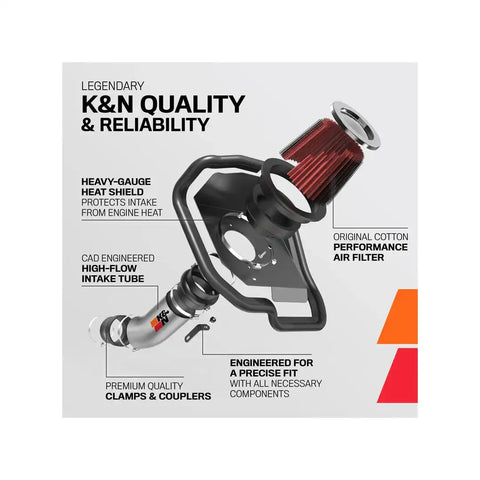 K&N FILTER 69-9510TC PERFORMANCE AIR INTAKE SYSTEM
