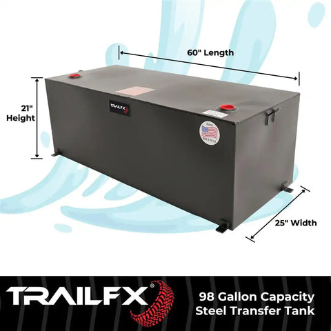 TrailFX 21098SB Liquid Transfer Tank TFX Liquid Transfer Not DOT Approved For Trans