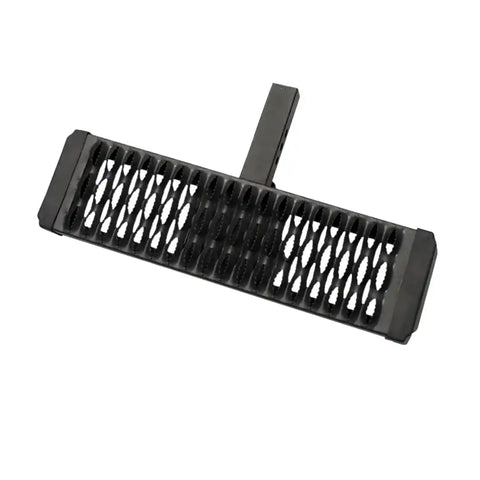 TrailFX AHS001B - Hitch Mount 2 In Receivers Flat Step Stationary Pwdr Ctd Titanium Black Alum