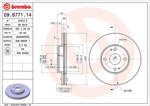 DISC BRAKE ROTOR