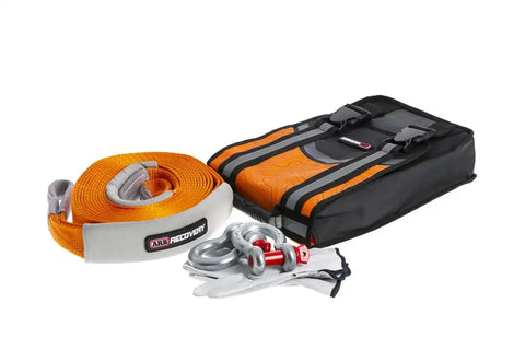 ARB RK12A Vehicle Recovery Kit With Small Bag/ 17,500 Pound Capacity Snatch Strap/ L
