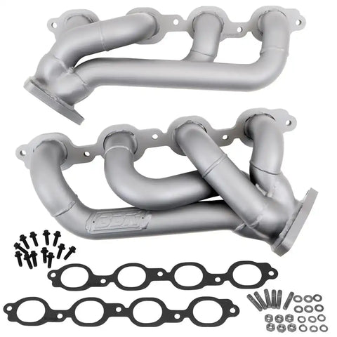 BBK Performance Parts 4047 2014-2018 Chevy GM Truck 5.3L 6.2L 1-3/4 Shorty Headers (TITANIUM CERAMIC)