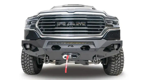 Fab Fours DR10-X2951-1 - Matrix Front Bumper 2 Stage Black Powder Coat 7/8 in. D-Ring Mounts No Guard