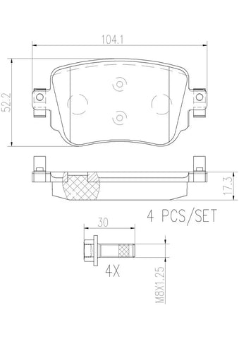 DISC BRAKE PAD SET